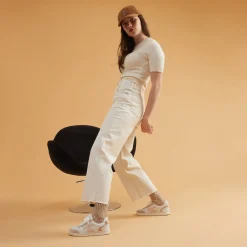 Les Hazel*FAGUO Baskets Beige & Rose