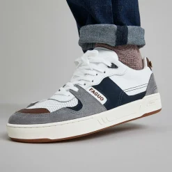 Grandes Pointures*FAGUO Baskets Blanche & Gris