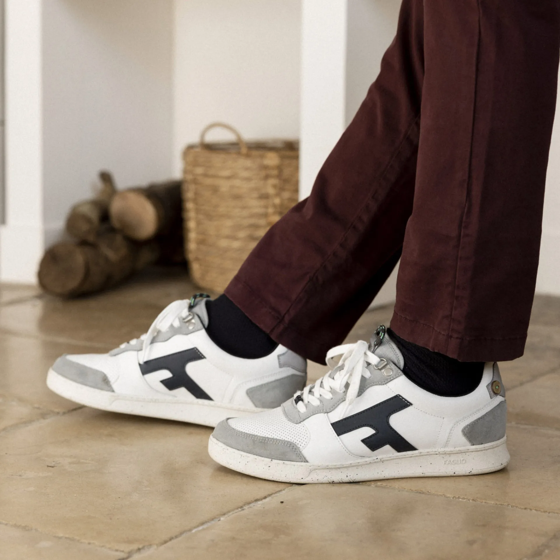 Baskets - Homme*FAGUO Baskets Blanche & Grise