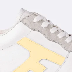 Les Hazel*FAGUO Baskets Blanche & Jaune