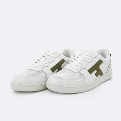 Les Hazel*FAGUO Baskets Blanche & Kaki