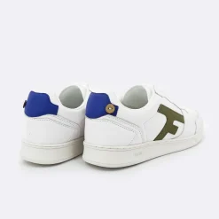 Les Hazel*FAGUO Baskets Blanche & Kaki