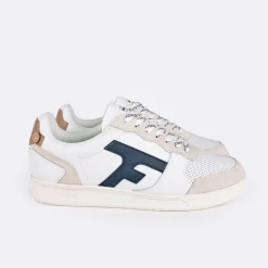 Chaussures*FAGUO Baskets Blanche & Marine