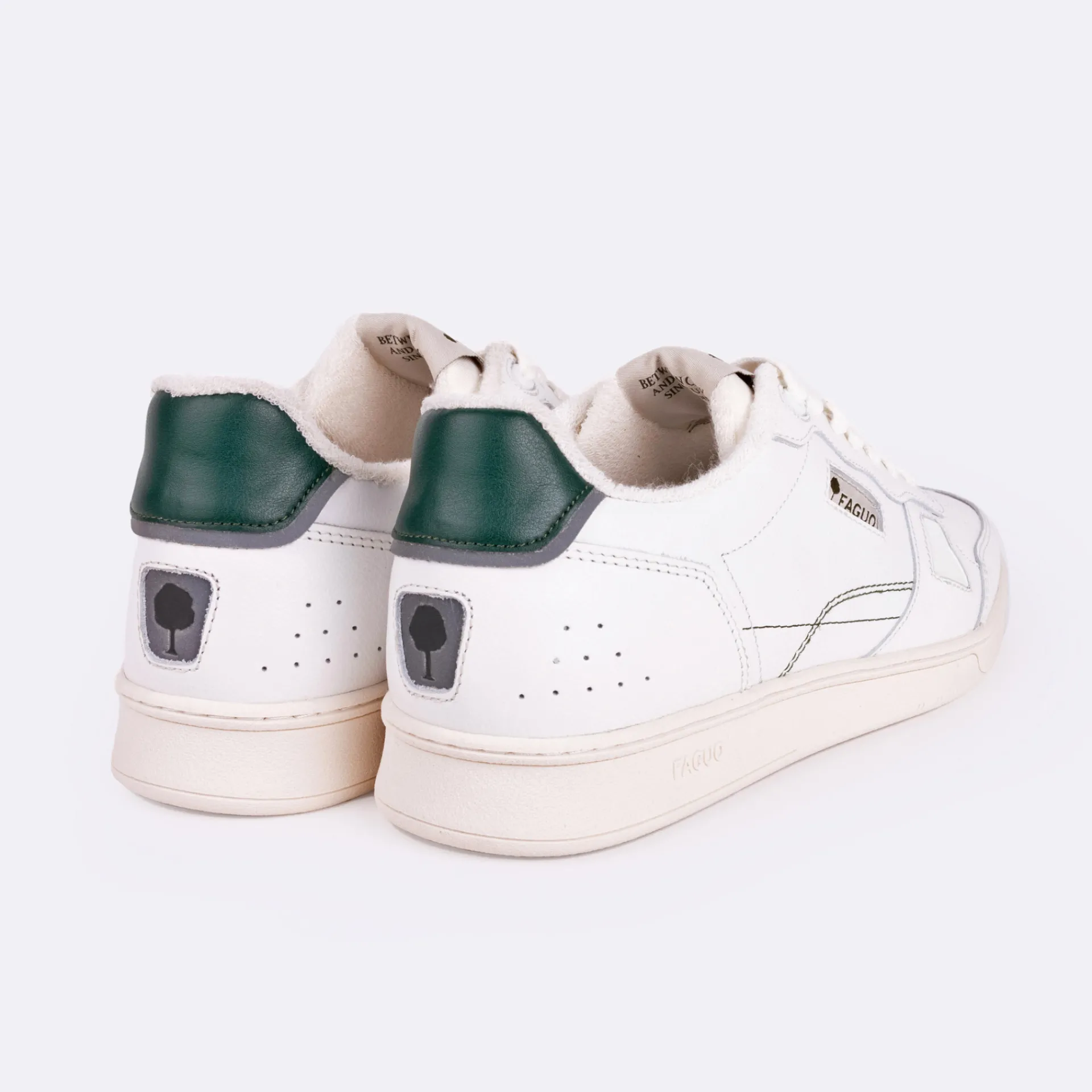 Baskets - Homme*FAGUO Baskets Blanche & Vert Fonce