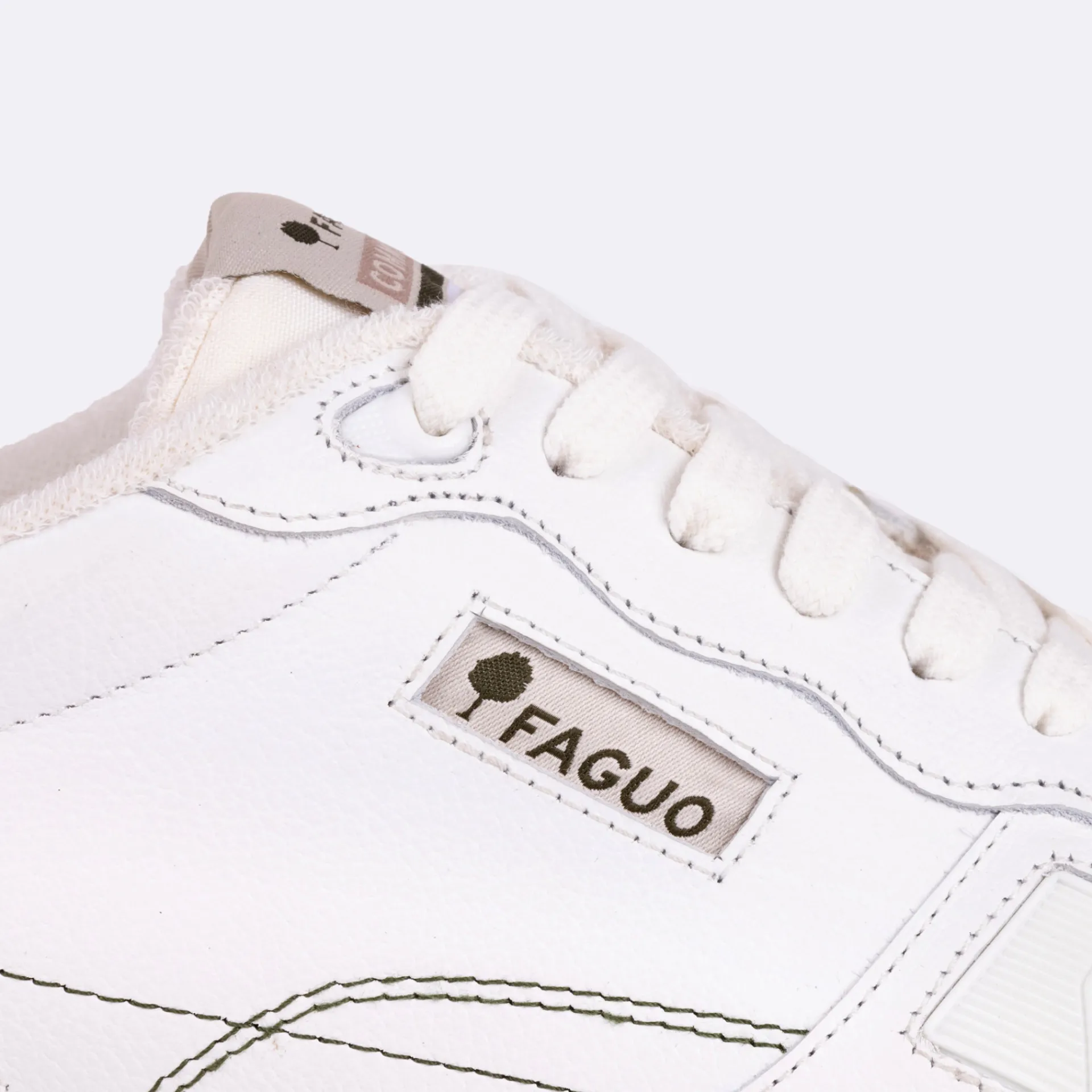 Baskets - Homme*FAGUO Baskets Blanche & Vert Fonce