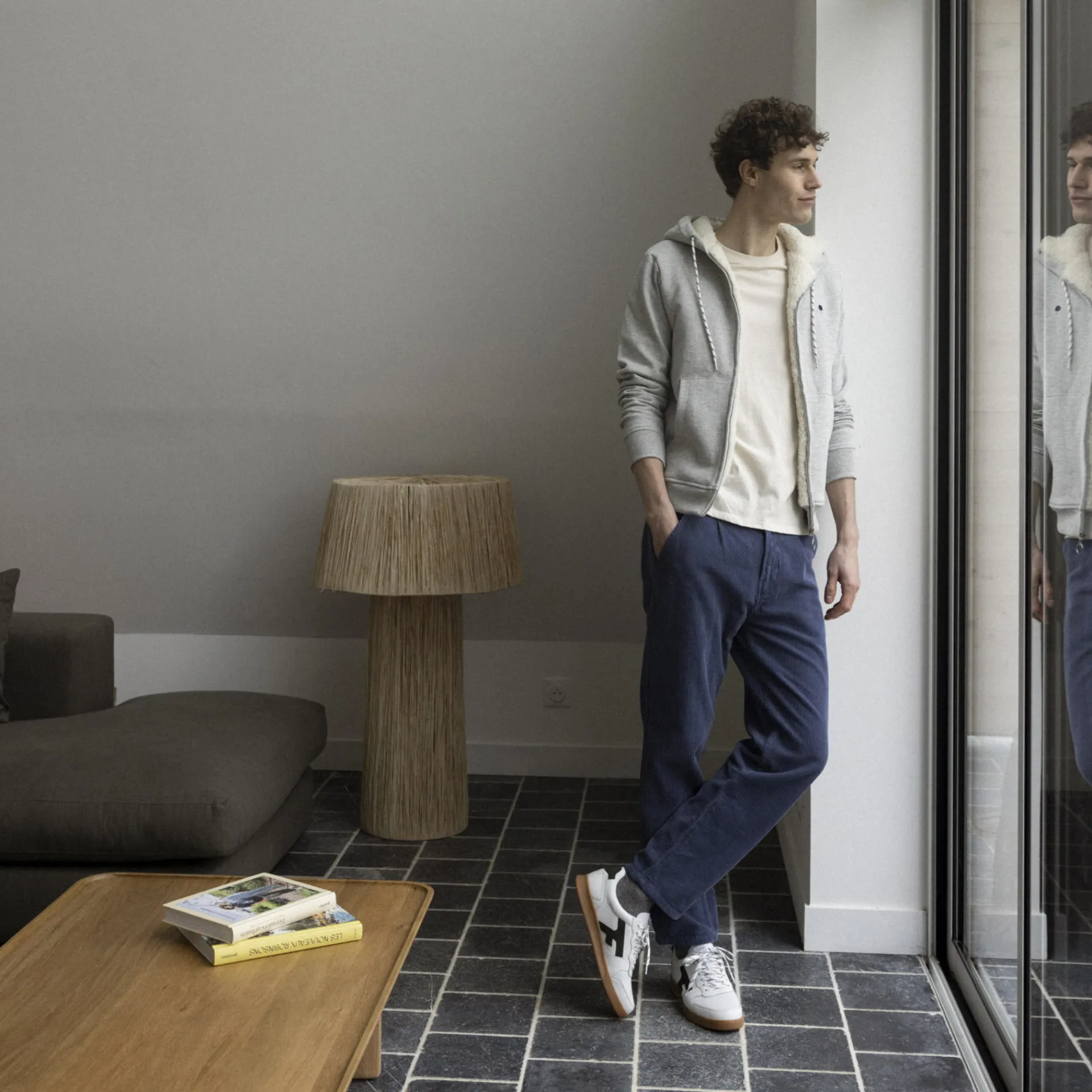 Les Hazel*FAGUO Baskets Blanche & Vert Fonce