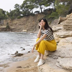 Baskets - Femme*FAGUO Baskets Creme & Doree