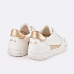 Baskets - Femme*FAGUO Baskets Creme & Doree