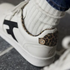 Baskets - Femme*FAGUO Baskets Ecru & Leopard