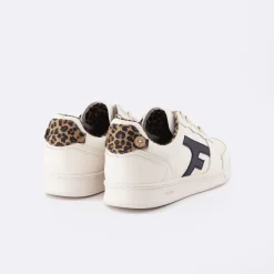 Baskets - Femme*FAGUO Baskets Ecru & Leopard