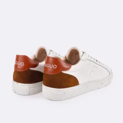 Baskets - Homme*FAGUO Baskets Ecrue & Camel & Terracotta