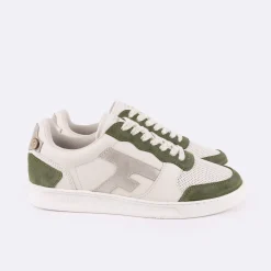 Les Hazel*FAGUO Baskets Ecrue & Kaki