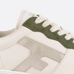 Les Hazel*FAGUO Baskets Ecrue & Kaki