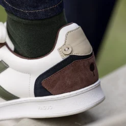 Les Hazel*FAGUO Baskets Ecrue & Marron