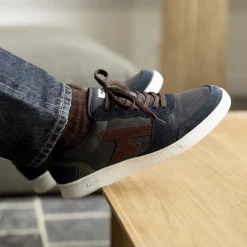 Grandes Pointures*FAGUO Baskets Marine & Marron