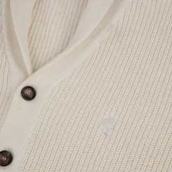 Pulls*FAGUO Cardigan Col Chale Ecru