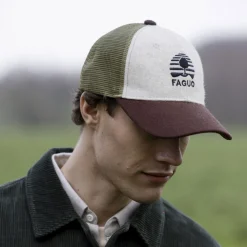 Casquettes & Bonnets*FAGUO Casquette Bordeaux & Vert Fonce