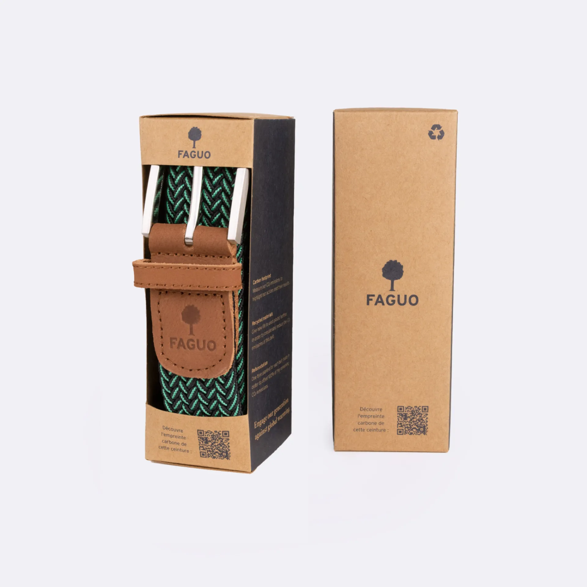 Ceintures*FAGUO Ceinture Marine & Verte