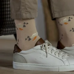 Chaussettes*FAGUO Chaussettes Beige & Bleu Marine