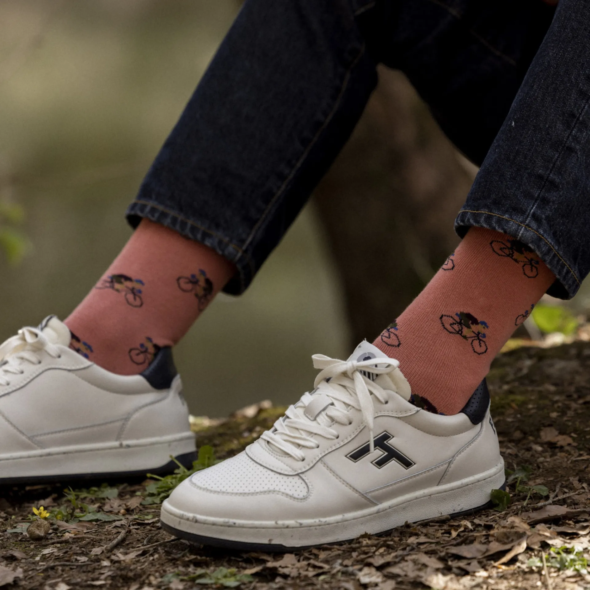 Chaussettes*FAGUO Chaussettes Rose & Vert Fonce