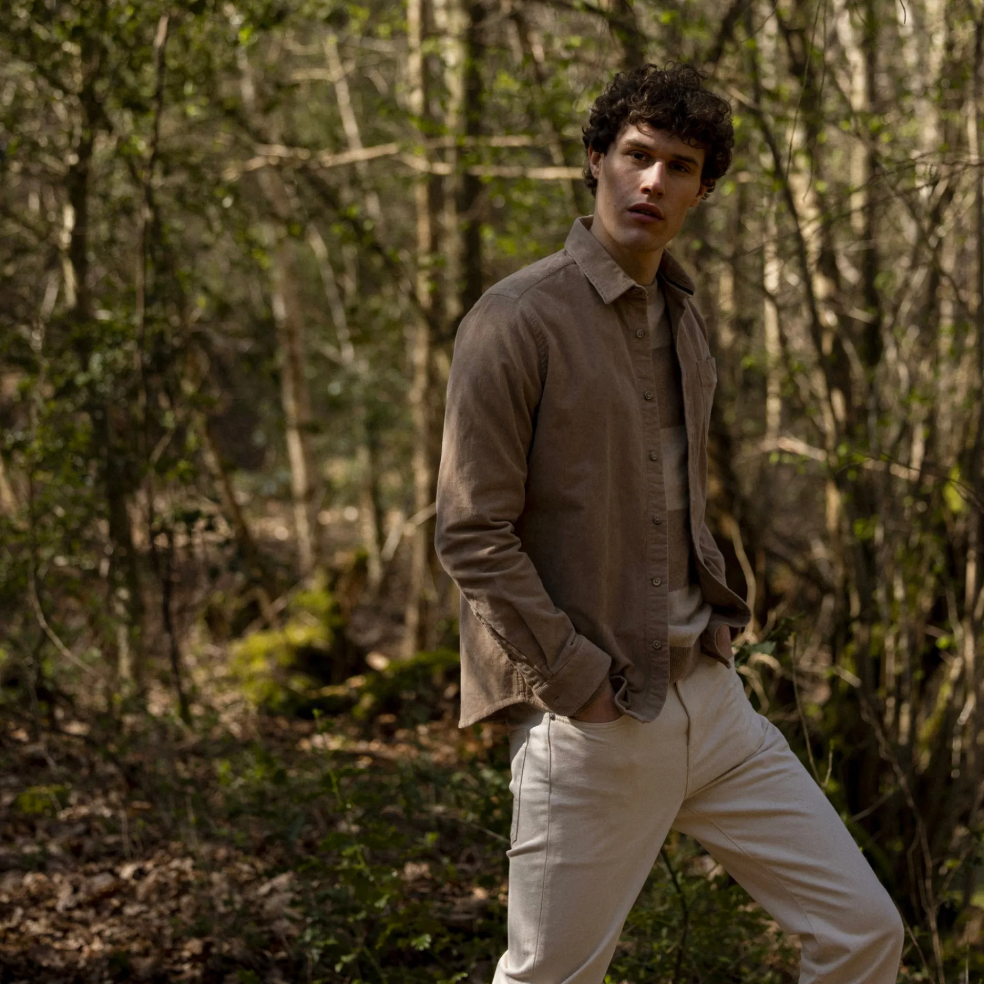 Vêtements*FAGUO Chemise Classique Beige Clair