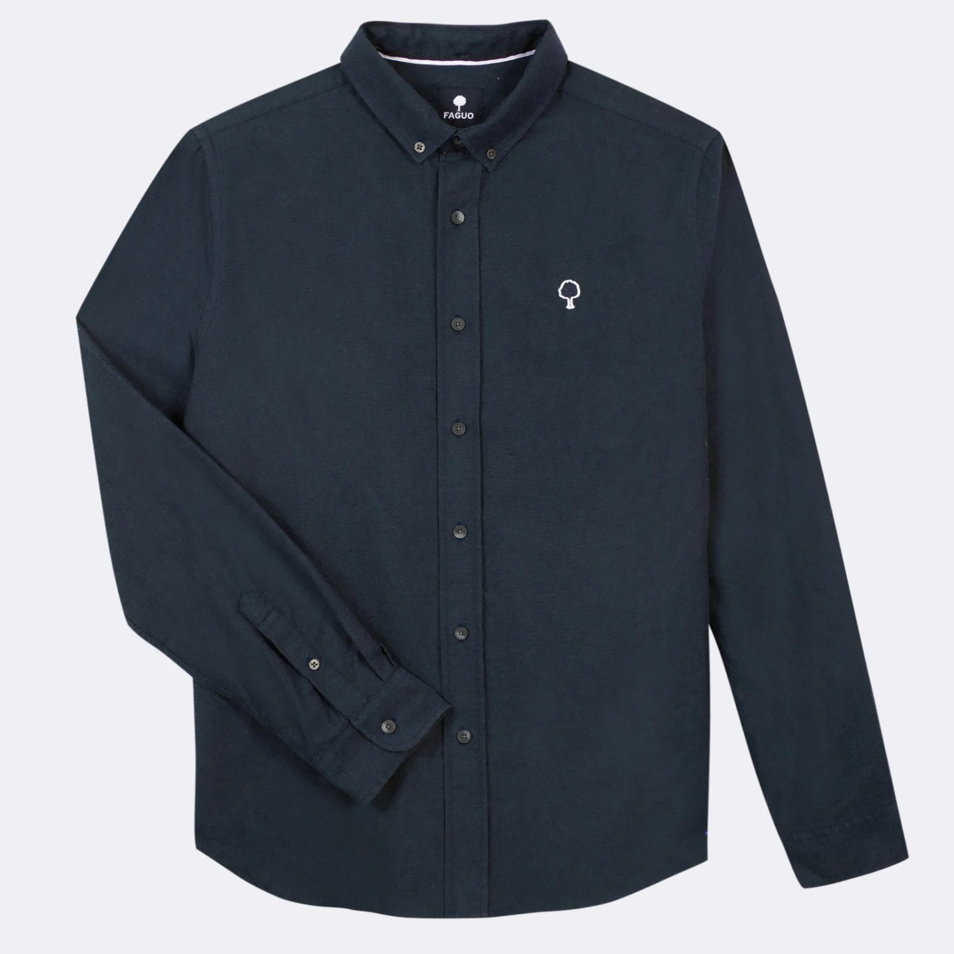 Chemises*FAGUO Chemise Classique Bleu Marine