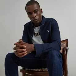 Chemises*FAGUO Chemise Classique Bleu Marine