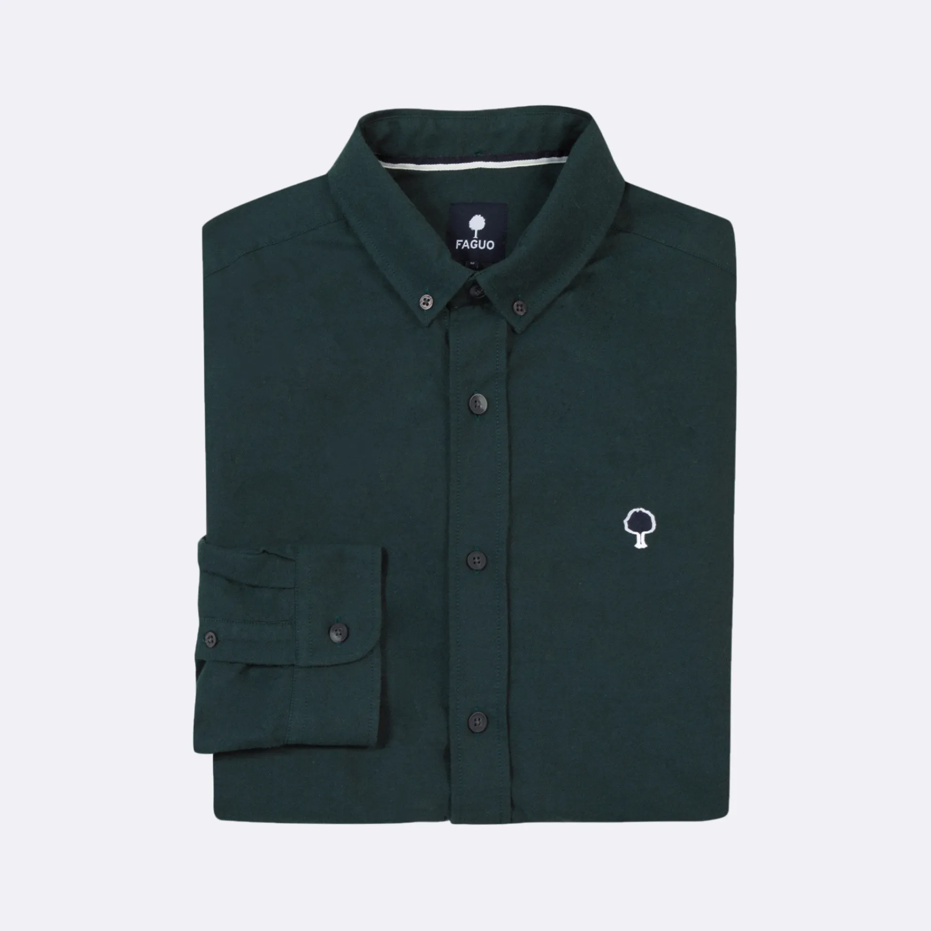 Chemises*FAGUO Chemise Classique Vert Fonce
