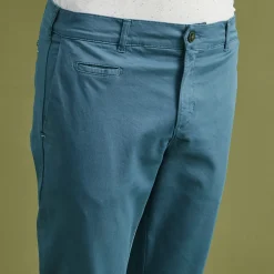 Pantalons & Chinos*FAGUO Chino Bleu Clair Coupe Ajustee