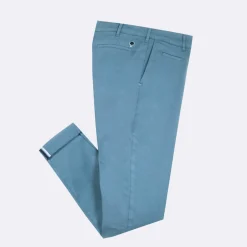 Pantalons & Chinos*FAGUO Chino Bleu Clair Coupe Ajustee