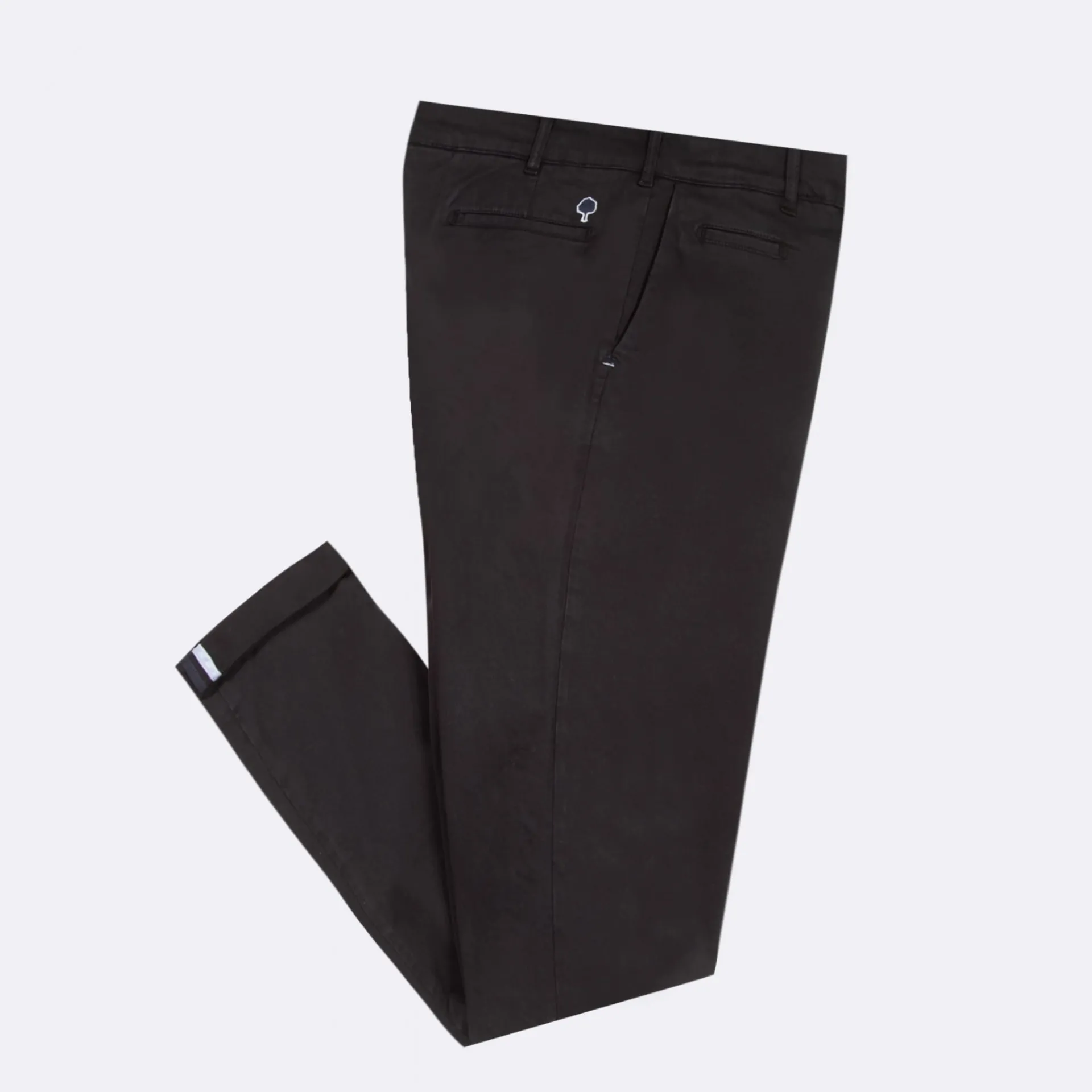 Vêtements*FAGUO Chino Bleu Fonce Coupe Ajustee