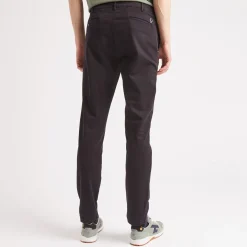 Vêtements*FAGUO Chino Bleu Fonce Coupe Ajustee