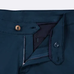 Pantalons & Chinos*FAGUO Chino Bleu Marine Coupe Ajustee