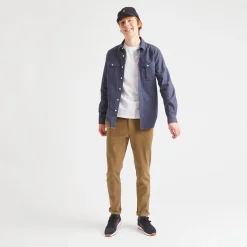 Pantalons & Chinos*FAGUO Chino Tabac Coupe Ajustee