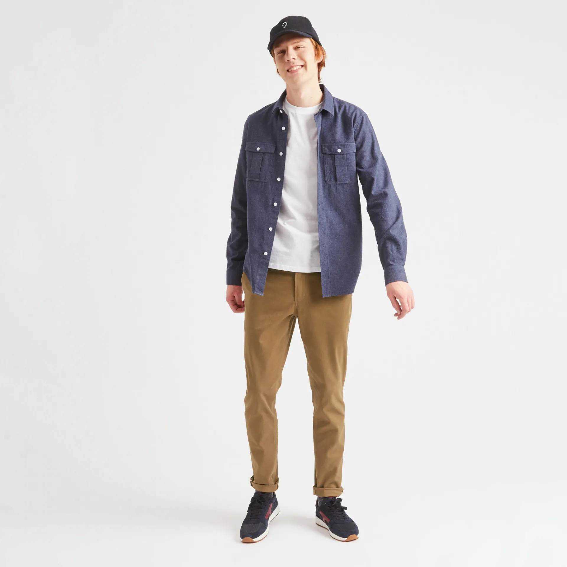 Pantalons & Chinos*FAGUO Chino Tabac Coupe Ajustee