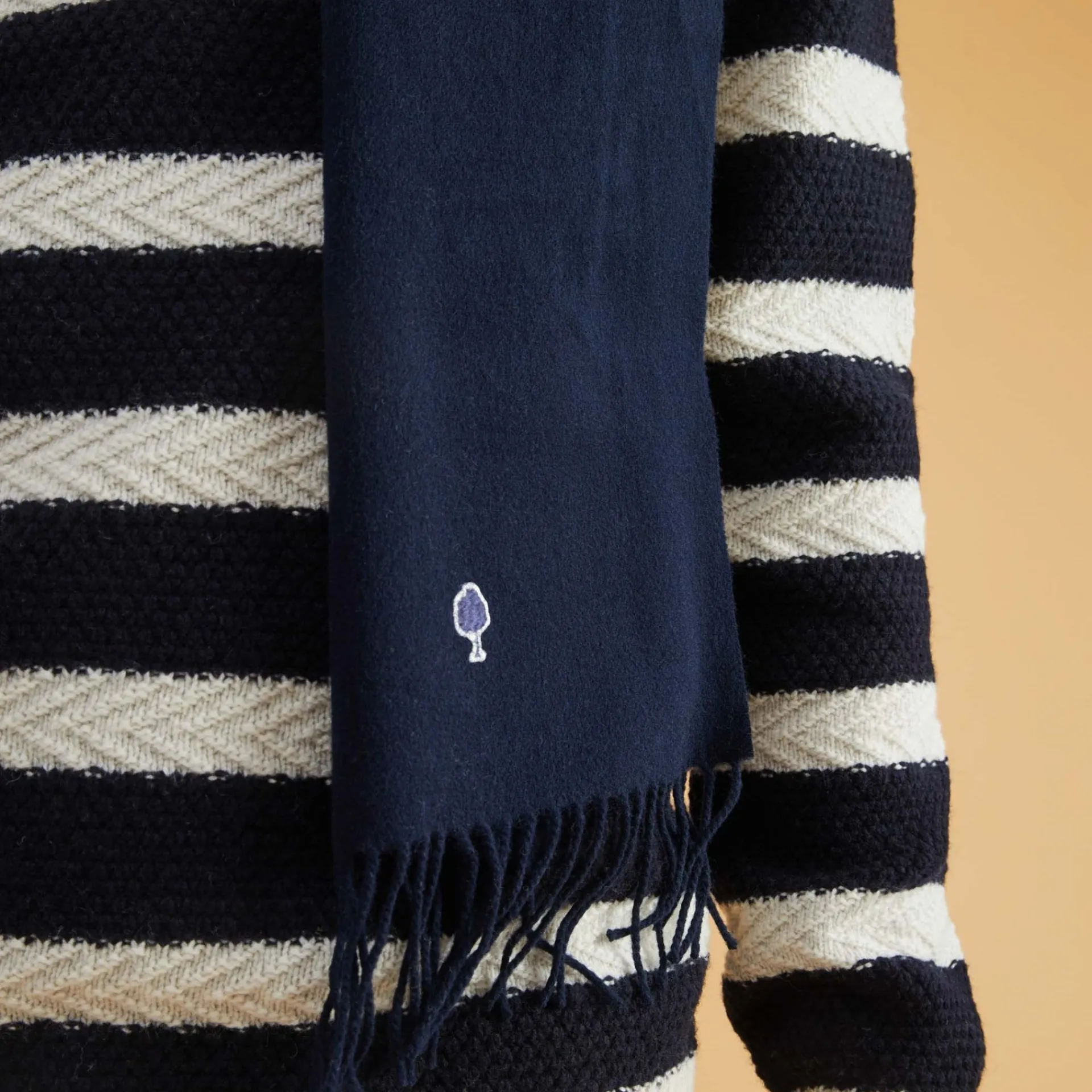 Autres Accessoires*FAGUO Echarpe Bleu Marine