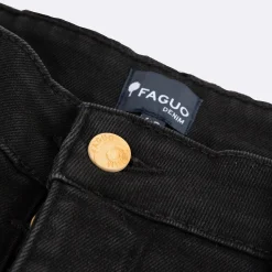 Vêtements*FAGUO Jean Black Coupe Slim