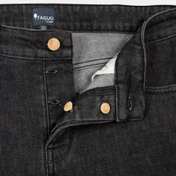 Jeans*FAGUO Jean Black Washed Coupe Slim