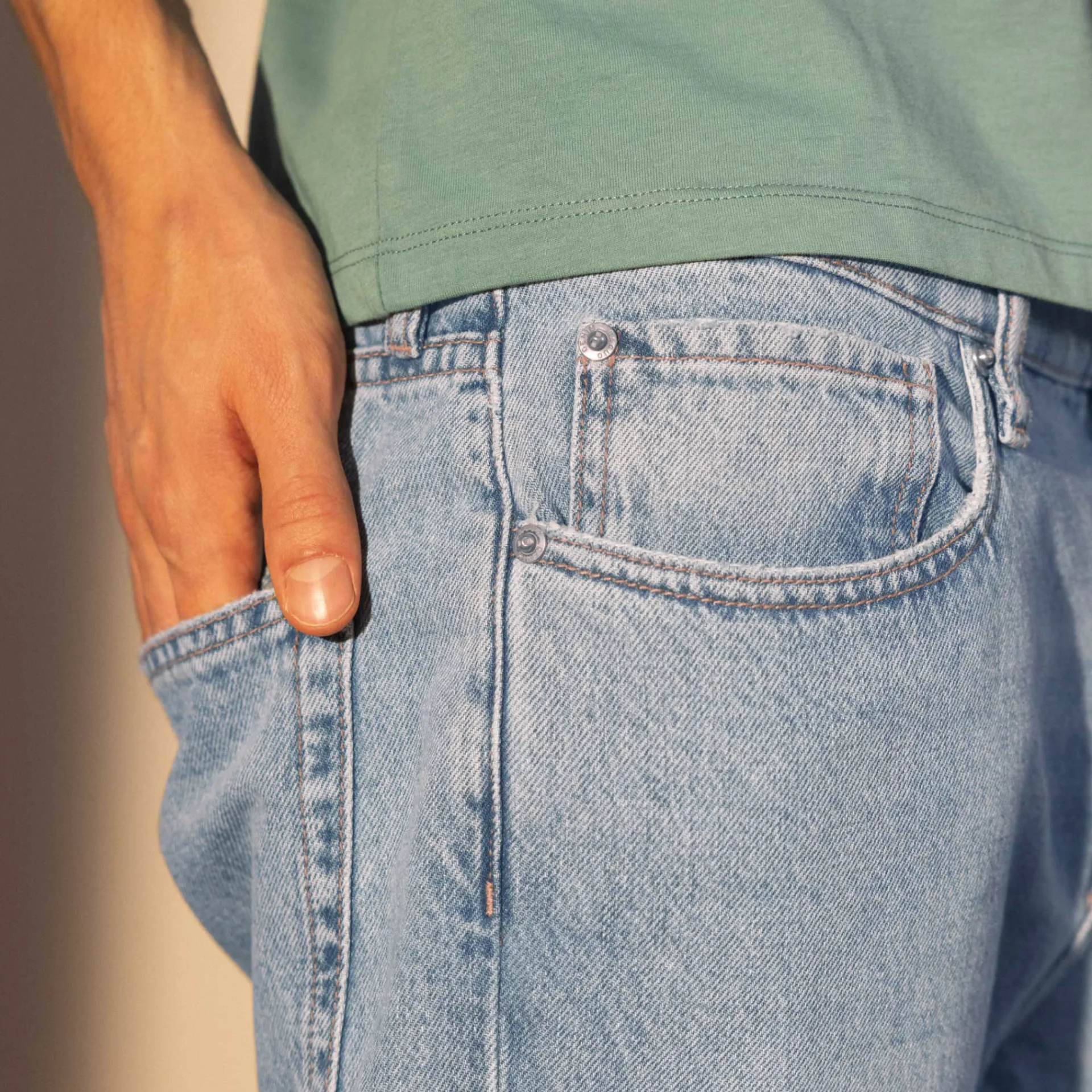 Vêtements*FAGUO Jean Light Denim Coupe Fuselee