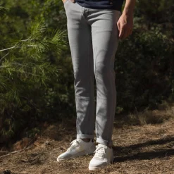 Vêtements*FAGUO Jean Light Grey Coupe Slim