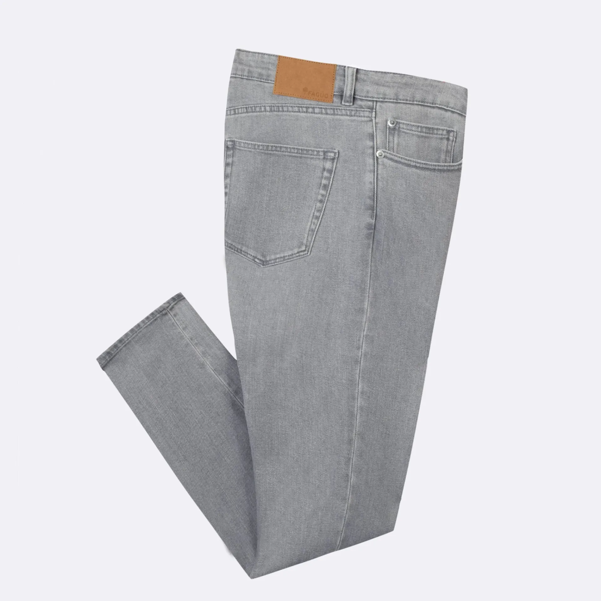 Vêtements*FAGUO Jean Light Grey Coupe Slim