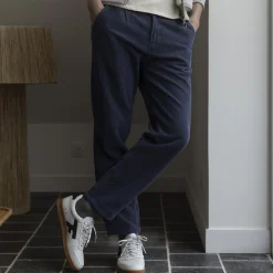 Pantalons & Chinos*FAGUO Pantalon Bleu Coupe Fuselee