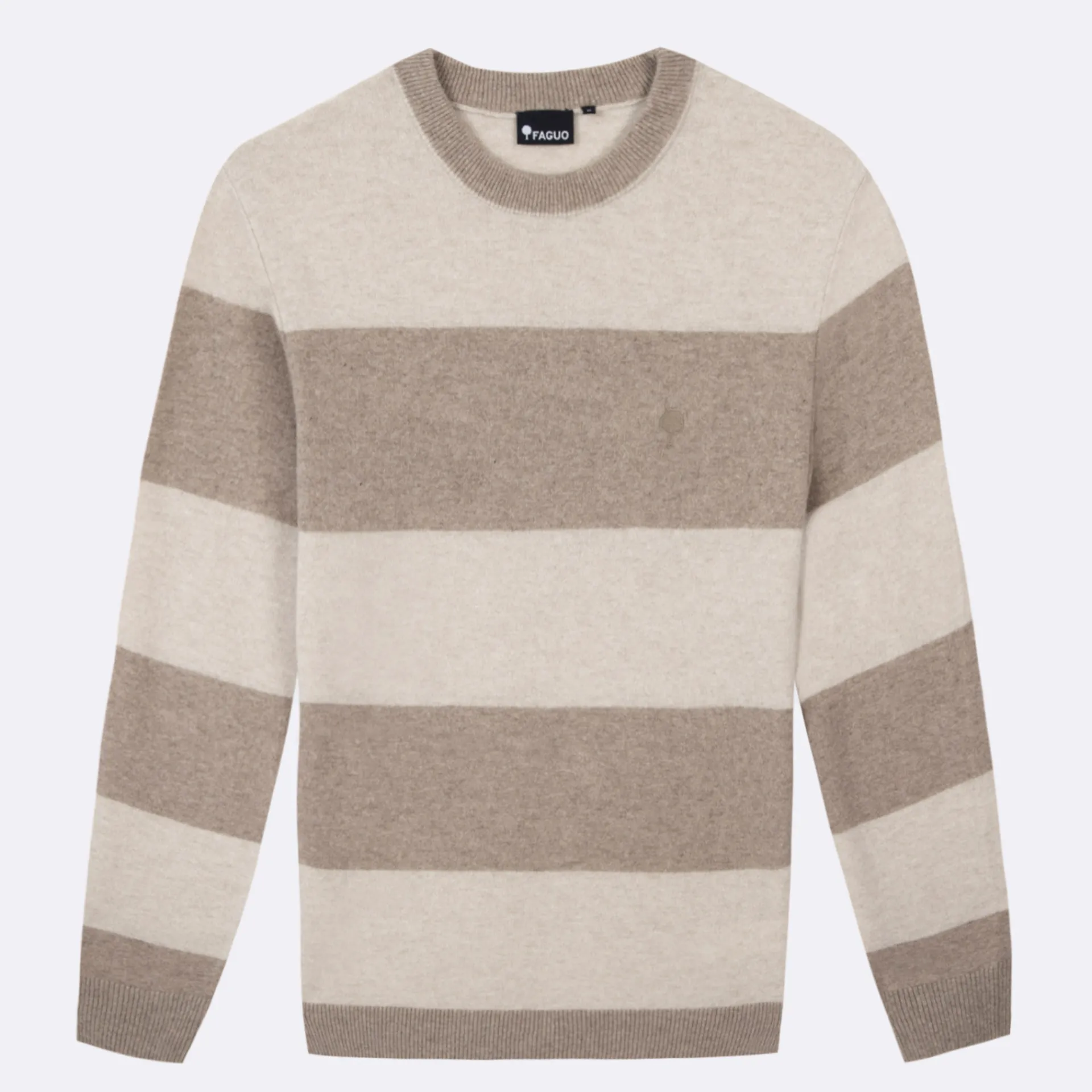 Pulls*FAGUO Pull A Rayures Beiges & Taupe