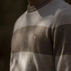 Pulls*FAGUO Pull A Rayures Beiges & Taupe