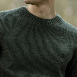 Pulls*FAGUO Pull Col Boutonne Vert