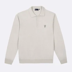 Pulls*FAGUO Pull Col Polo Beige Chine
