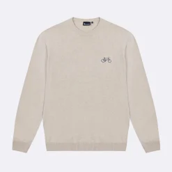Pulls*FAGUO Pull Col Rond Beige Chine