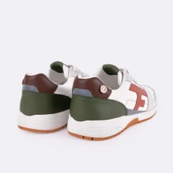 Baskets - Homme*FAGUO Runnings Blanche & Terracotta