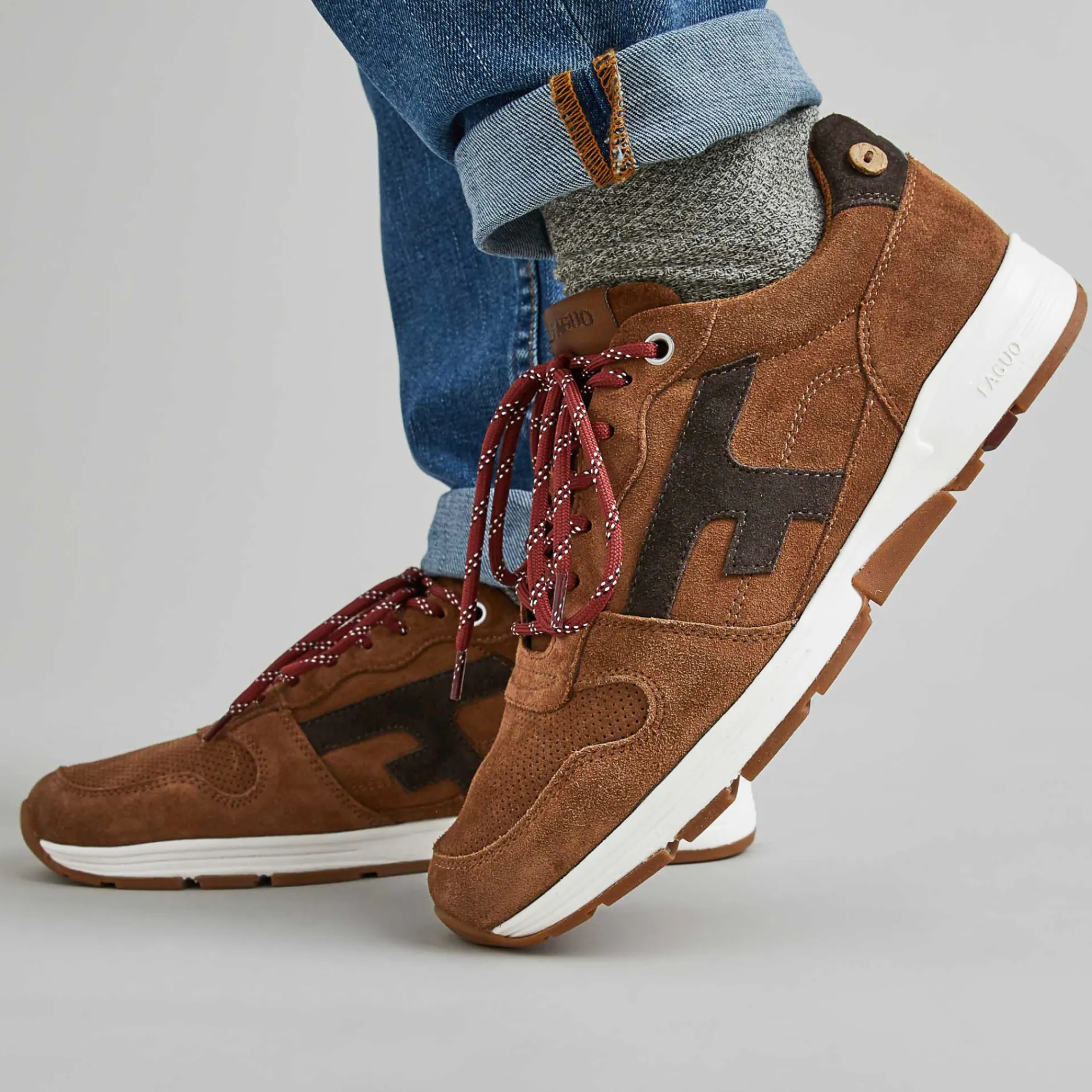 Baskets - Homme*FAGUO Runnings Camel