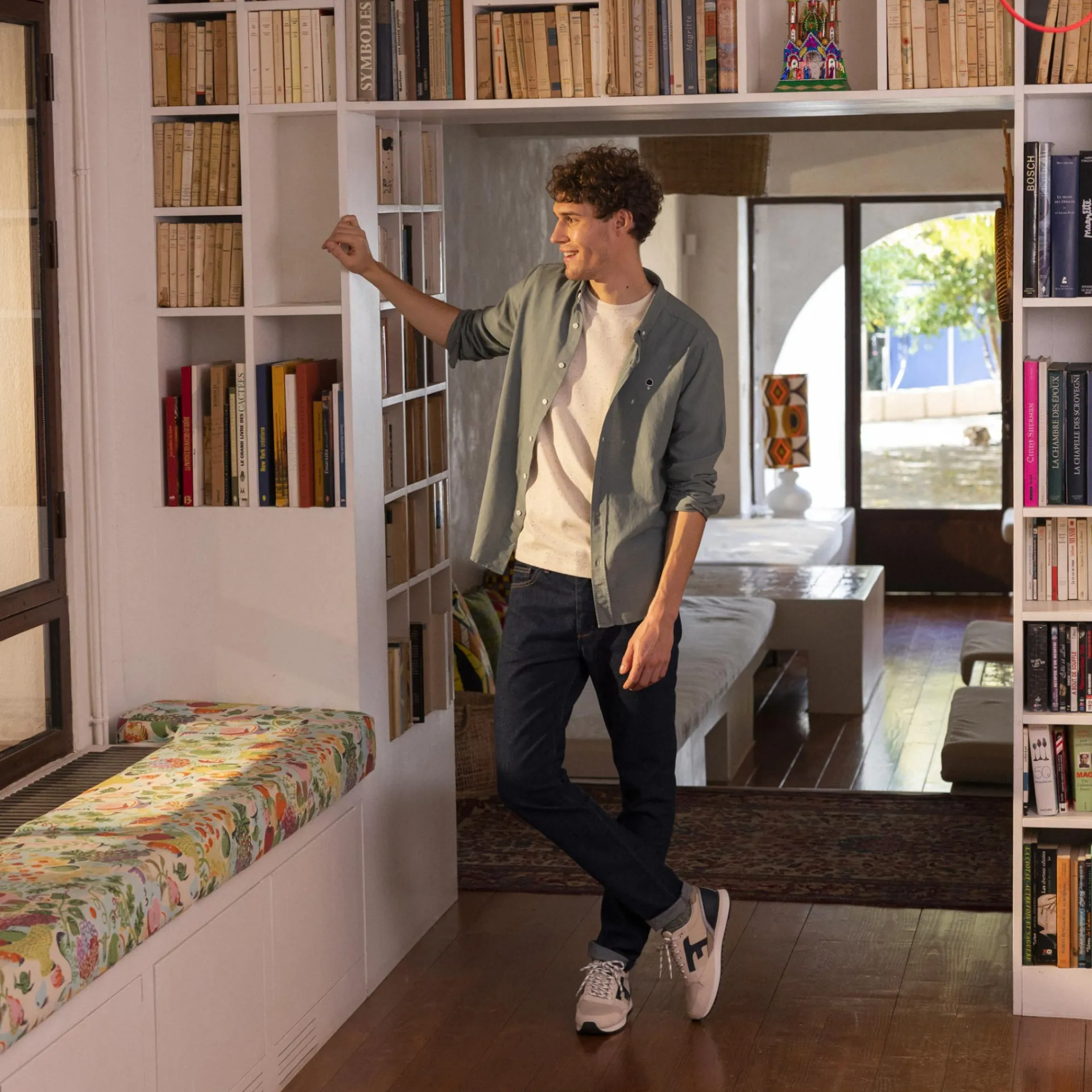 Baskets - Homme*FAGUO Runnings Ecrue & Marine